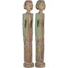 Bois Peint Main Multicolore Pastel