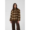 Marron Brown Check