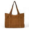Cabas cuir camel
