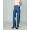 Jean droit bleu foncé femme
