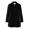 Faux fur collar coat