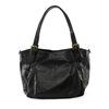 Sac à main en cuir noir pour les cours