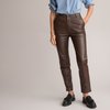 Pantalon cuir marron