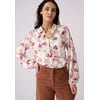 Marron Beige Fleuri