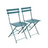 Chaise pliante bleu canard
