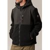 Veste bi matière noir
