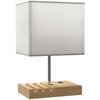 Blanc, Bois Naturel, Chromé
