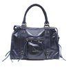 Sac cuir bleu marine