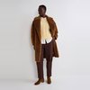 Manteau long fausse fourrure femme