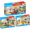 Set De 3 Playmobil Atelier De Kinésithérapie + Scanner Médical