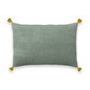 Homescapes Federa Per Cuscino In Velluto Riccio 55x55 Cm - Colore Blu Notte, Morbida Con Cerniera - 3
