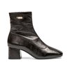 Bottines cuir vernis noir