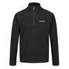 Pull noir col cheminée homme