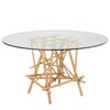Table ronde rotin