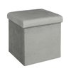 Pouf pliable velours