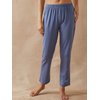Pyjama rayé bleu et blanc