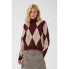 Rouge Burgundy Argyle