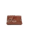 Sac bandoulière croco marron