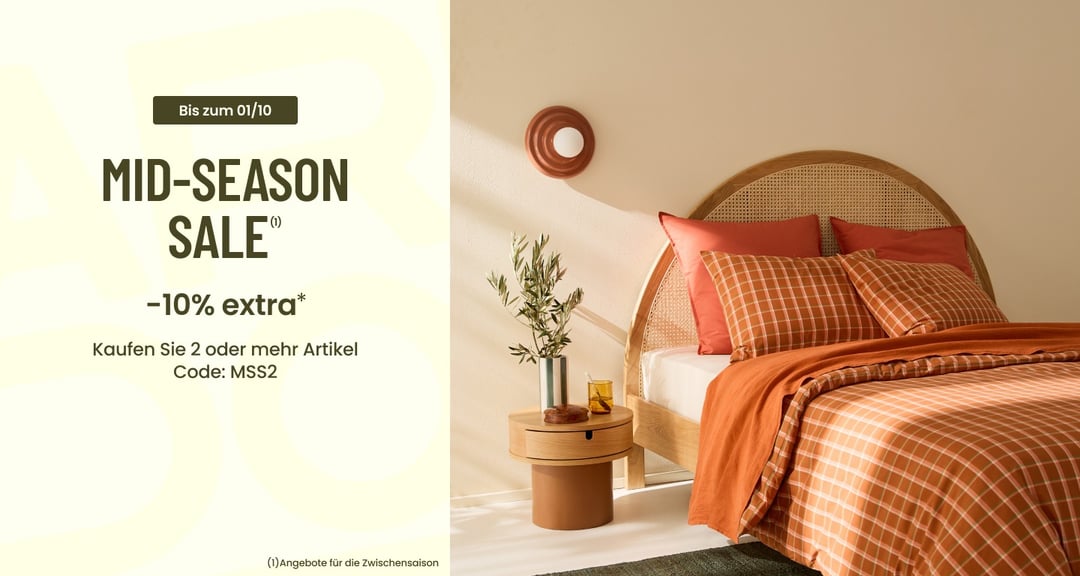  MID SEASON SALE: Bis zu -50%* | 10% EXTRA*