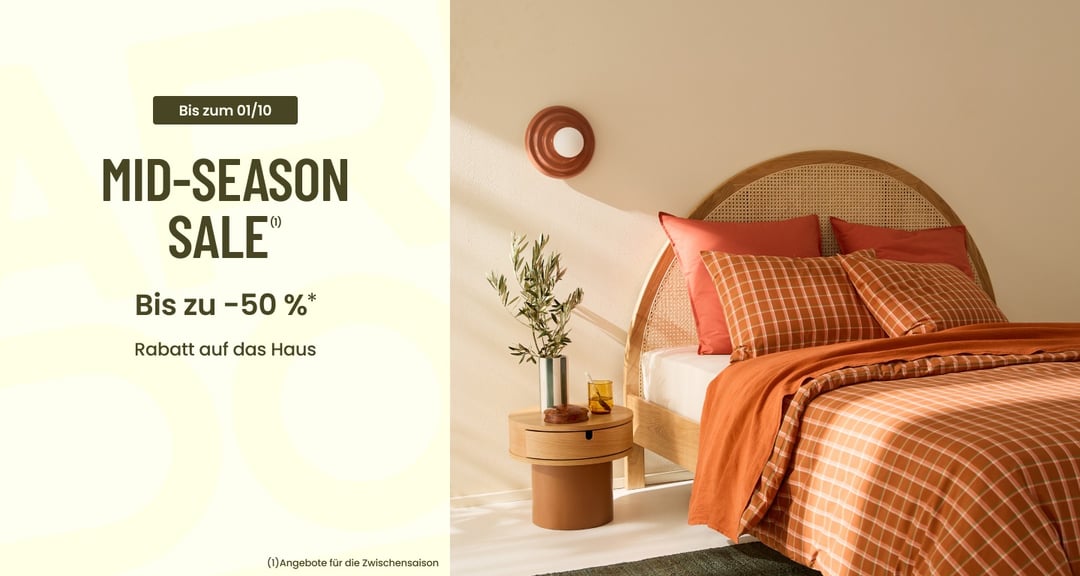 MID SEASON SALE: Bis zu -50%*