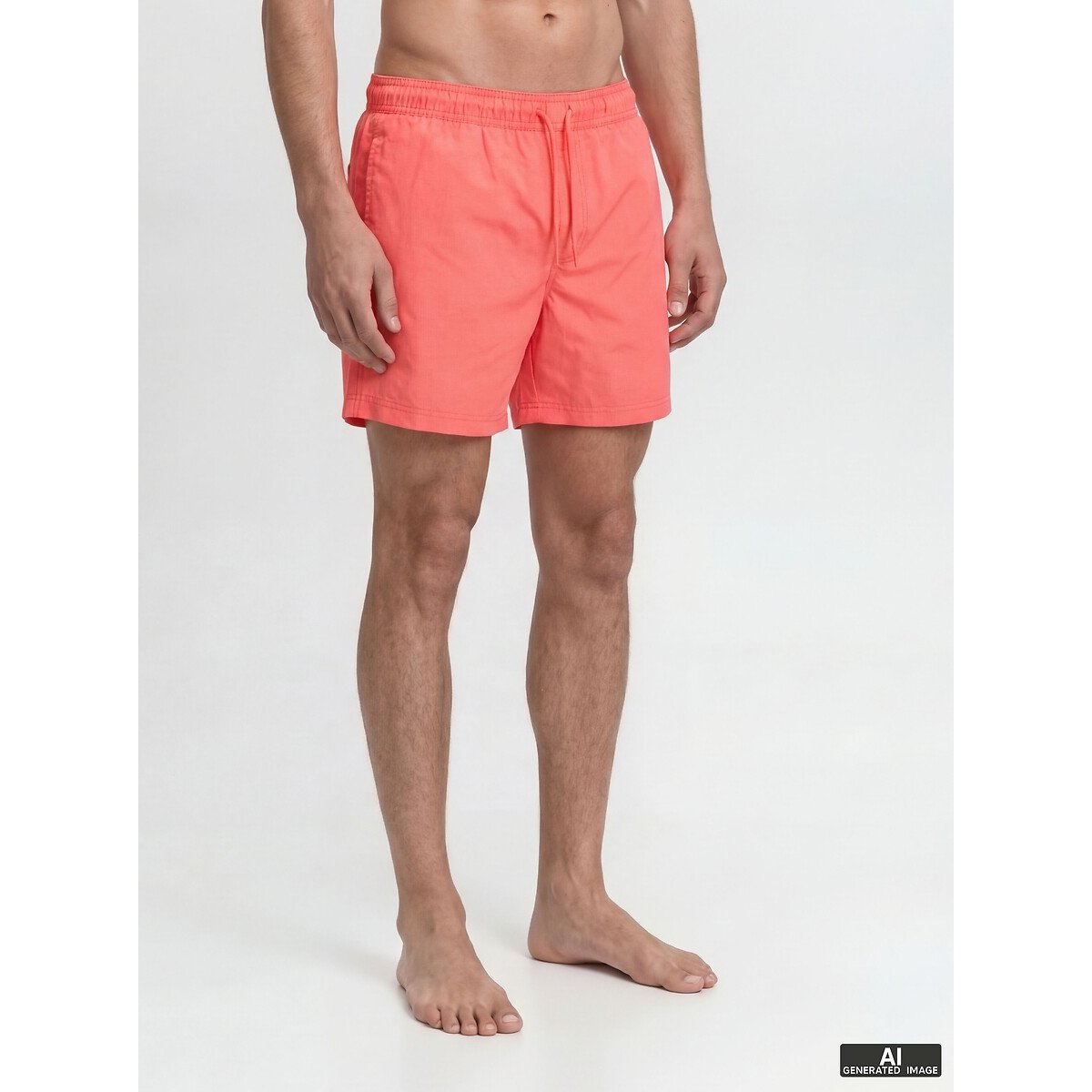 Jack & Jones Badge Swim Shorts Men's Coral Xxl
