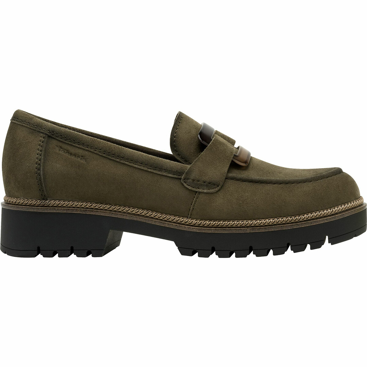 Tamaris Loafers Women's Olive Size 36 (3.5)