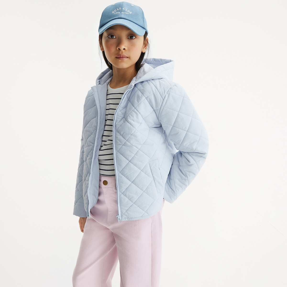 LA REDOUTE COLLECTIONS Lichte donsjas met kap