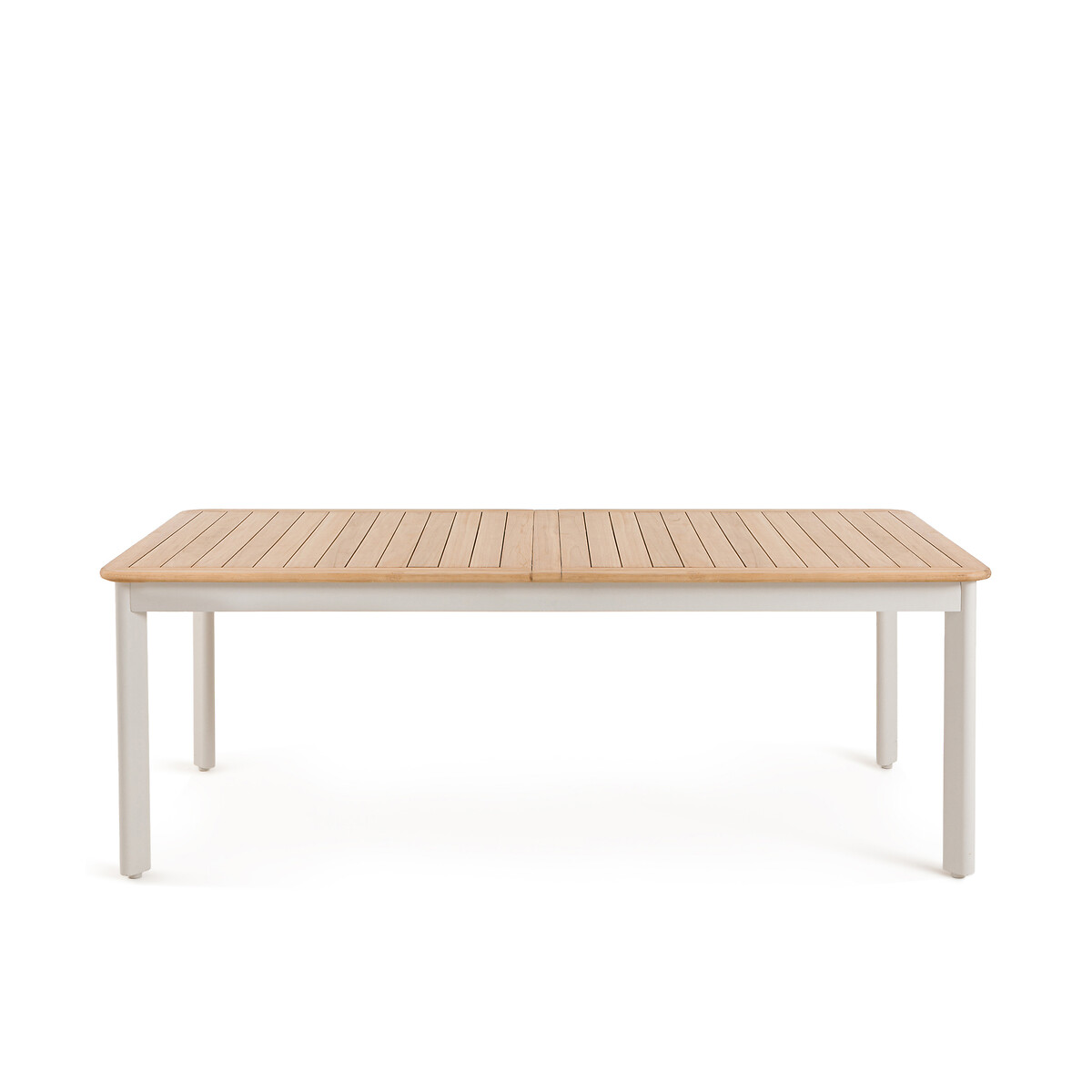 Am.pm Tavolo Da Giardino Allungabile, Alluminio E Teak, Isabbo Bianco Taglie 6 persone