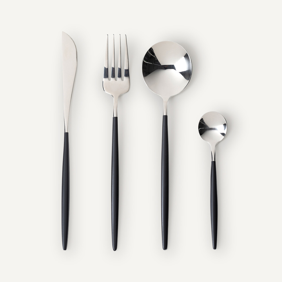 Am.pm Barbule And 16-Piece Cutlery Set Unisex Stainless Steel/Black
