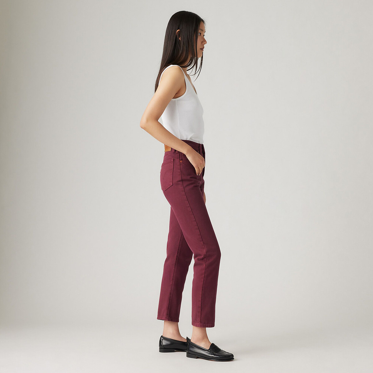 Levi's Men's Dusty Windsor Wine 501® Cropped Jeans W25 L26