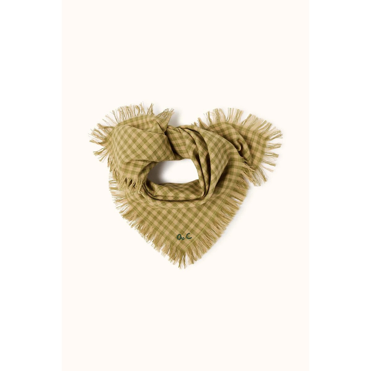 Apaches Collections Fayara Fringed Scarf Women's Check Print