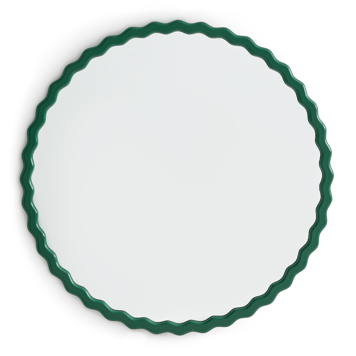 La Redoute Interieurs Nadima 60Cm Diameter Wavy Mirror Unisex Green