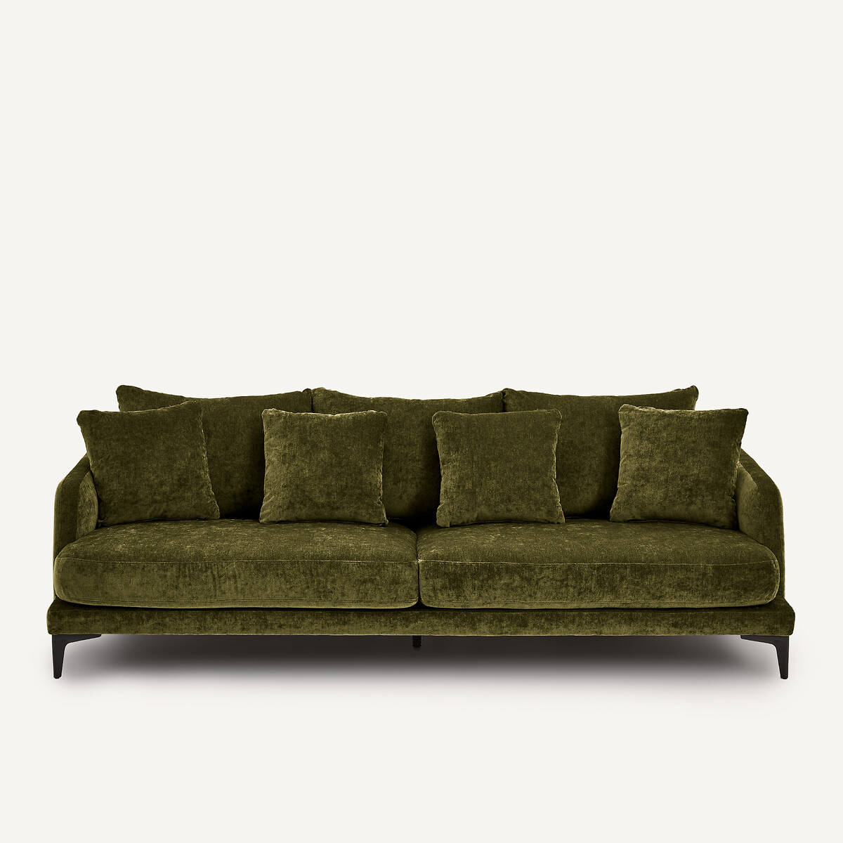 EMMANUEL GALLINA X AM.PM 3- of 4-zitsbank in fluweelmix, MODERNISTE, ontwerp Emmanuel Gallina