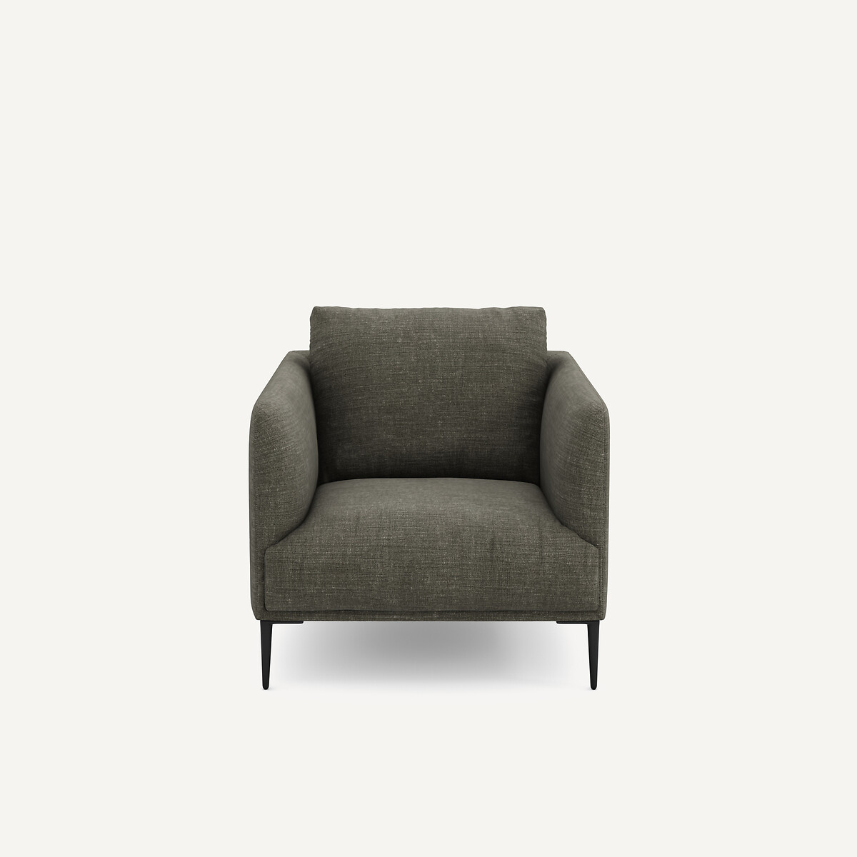 Fauteuil en coton et lin, Oscar, design Emmanuel Gallina