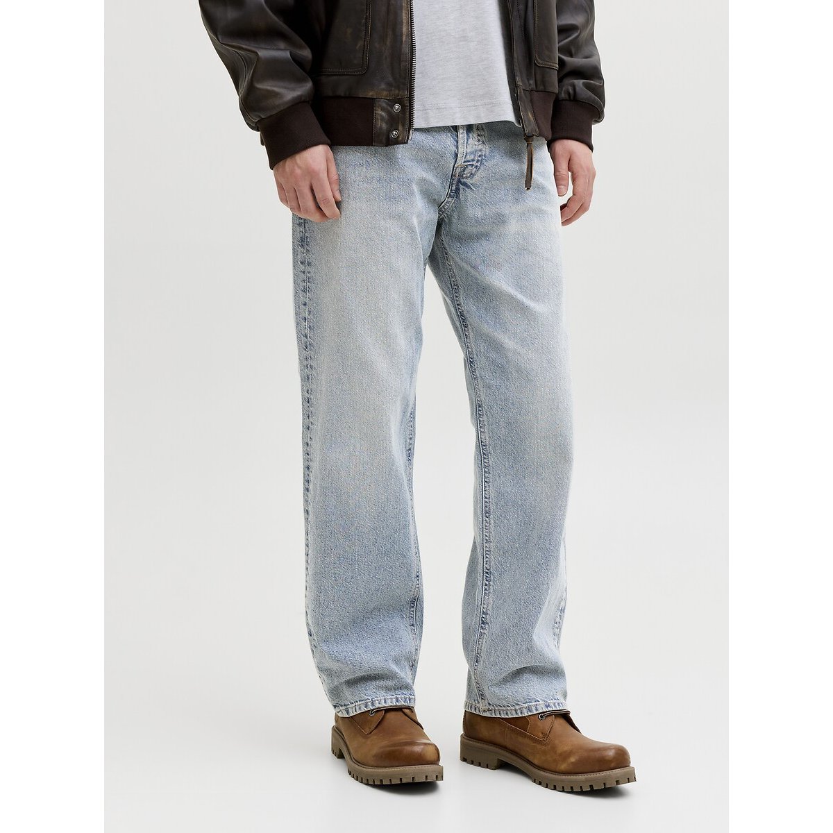 Jack & Jones Eddie Loose Fit Jeans Men's Light Denim W33 L34