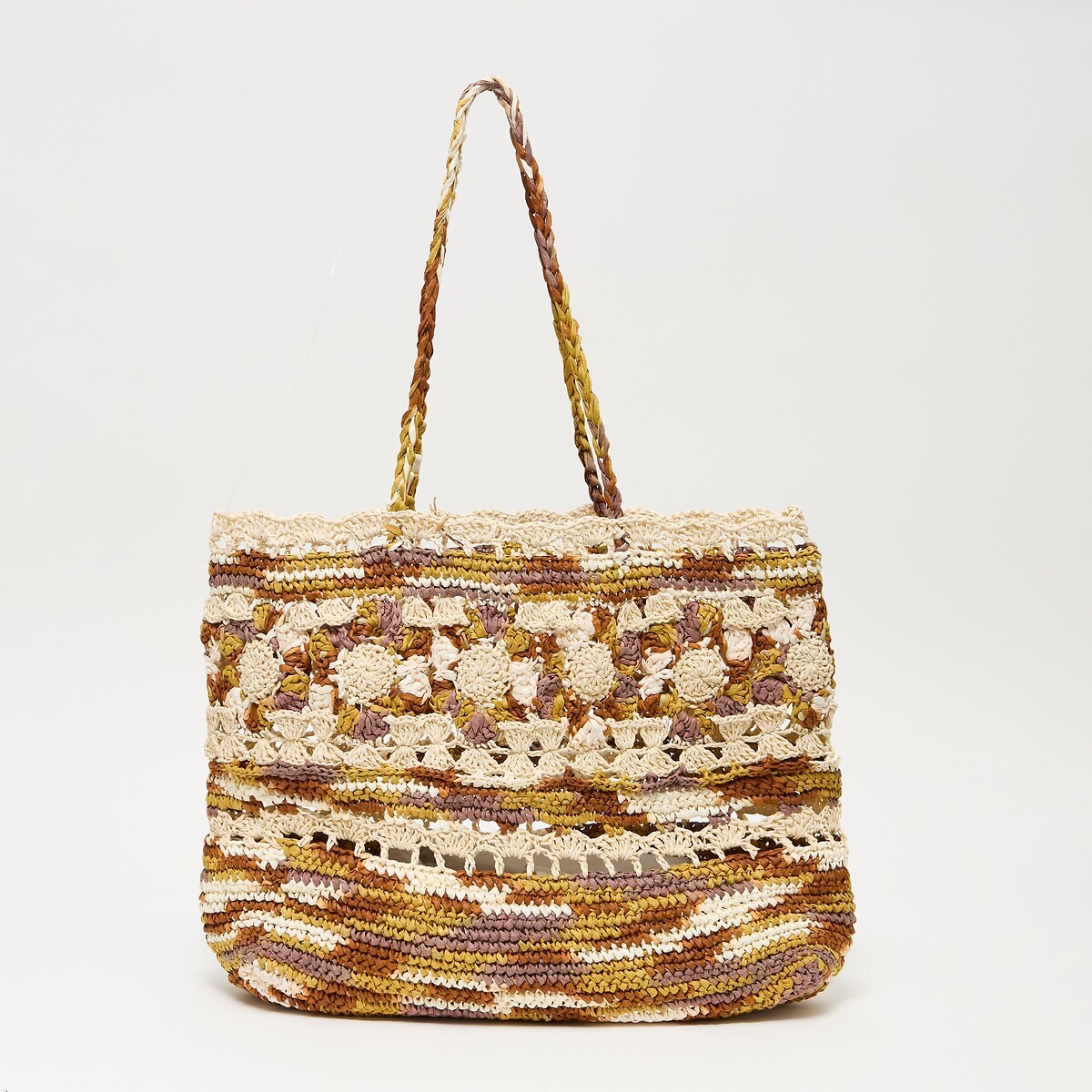 Petite Mendigote Sidney Raffia Tote Bag Women's Multi-Coloured