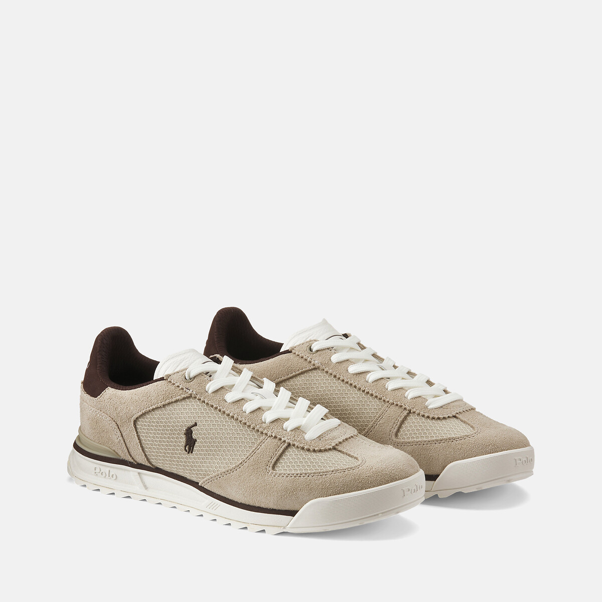 Polo Ralph Lauren Varick Pp Trainers Men's Taupe Size 44 (9.5)