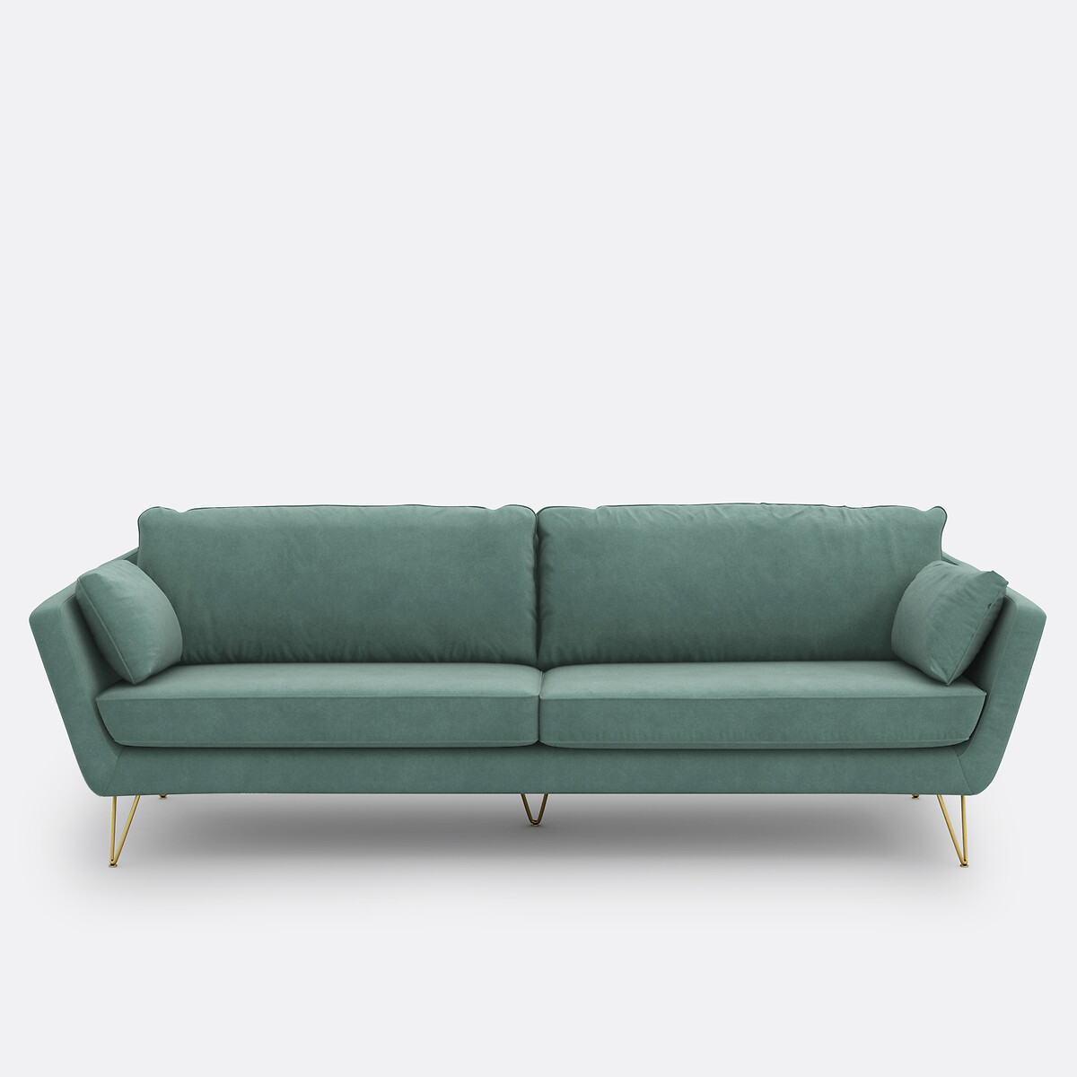 Sofá de terciopelo de 3, 4 o 5 plazas, TOPIM. Talla 5 plazas. Color