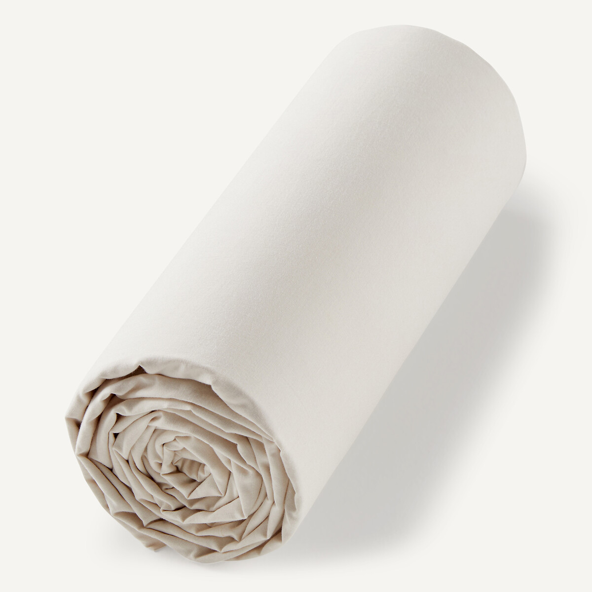 Am.pm Organic Cotton Voile Fitted Sheet Unisex Chalk Double (140X190cm)