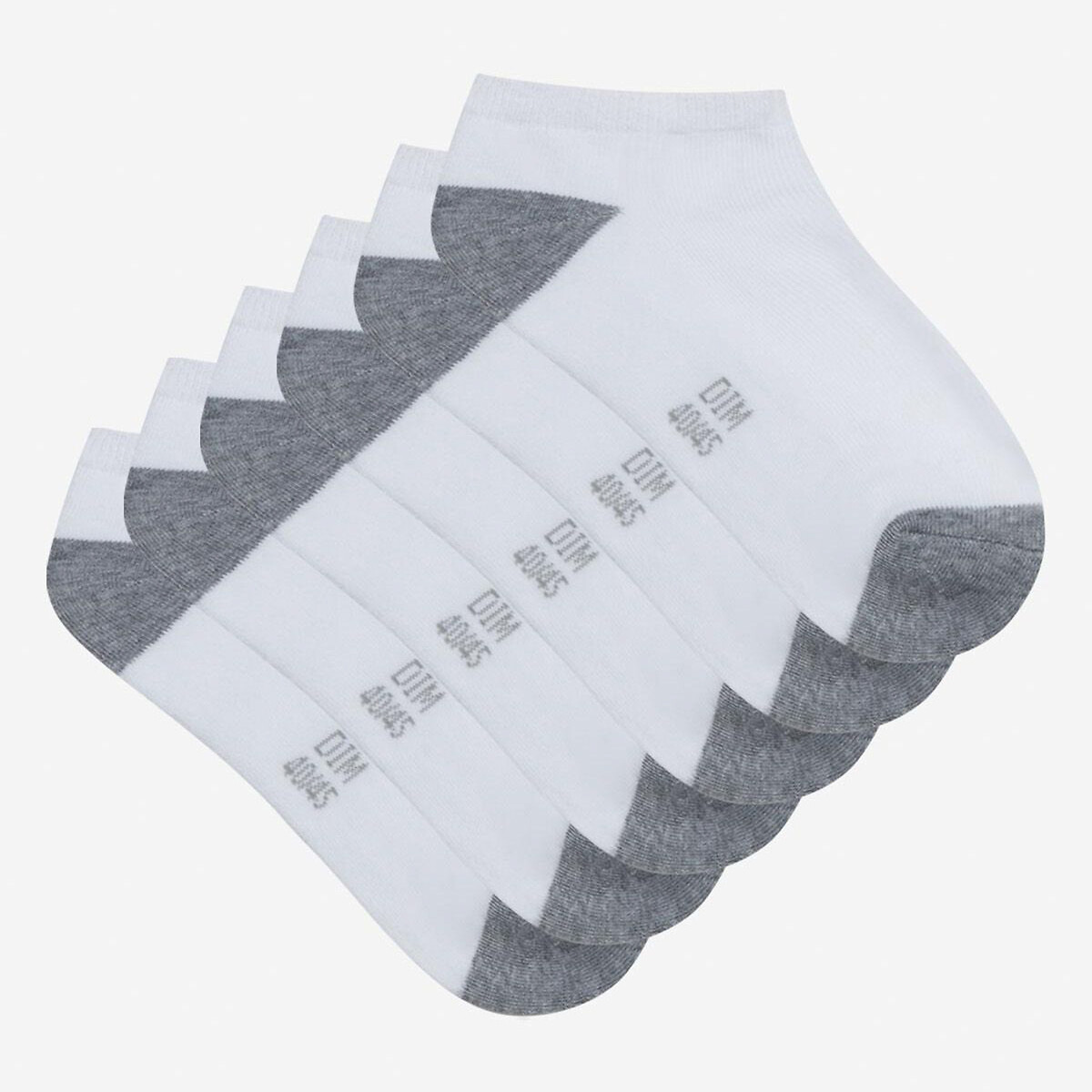 Dim Pack Of 3 Pairs Of Ecodim Sport Socks Men's White + White + White Size 40