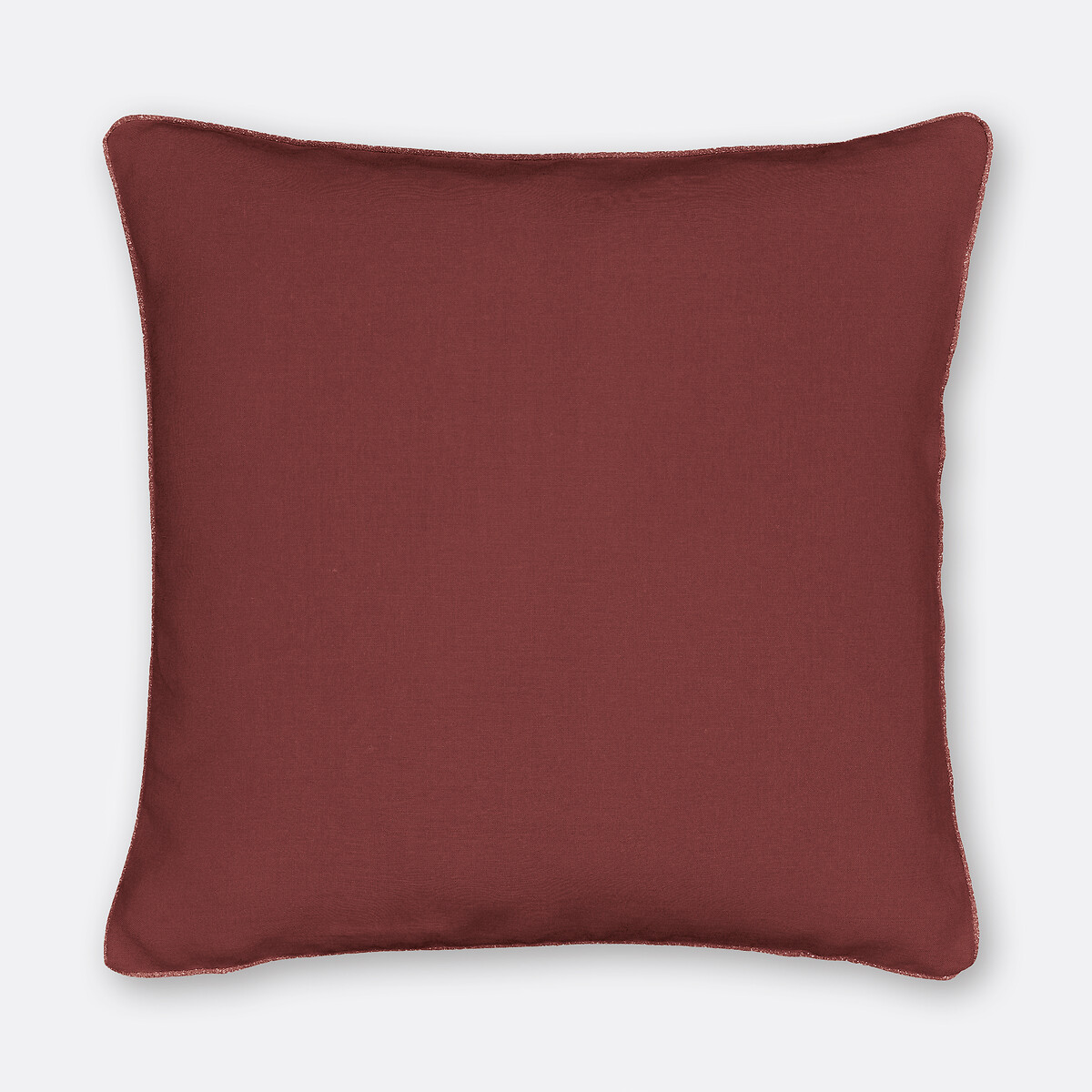 La Redoute Interieurs Onega Cushion Cover Unisex Burgundy Medium
