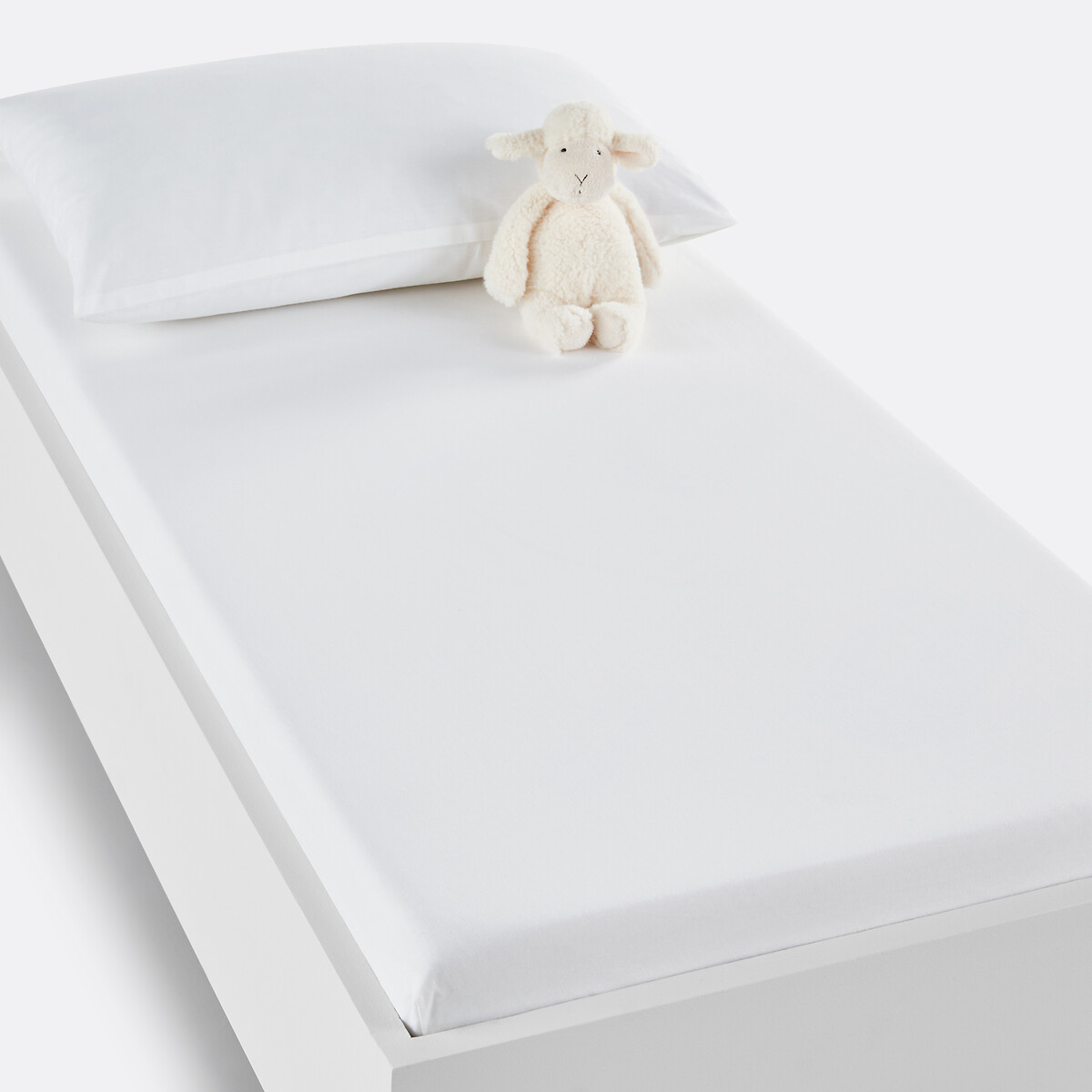Drap housse bébé coton uni, Scenario