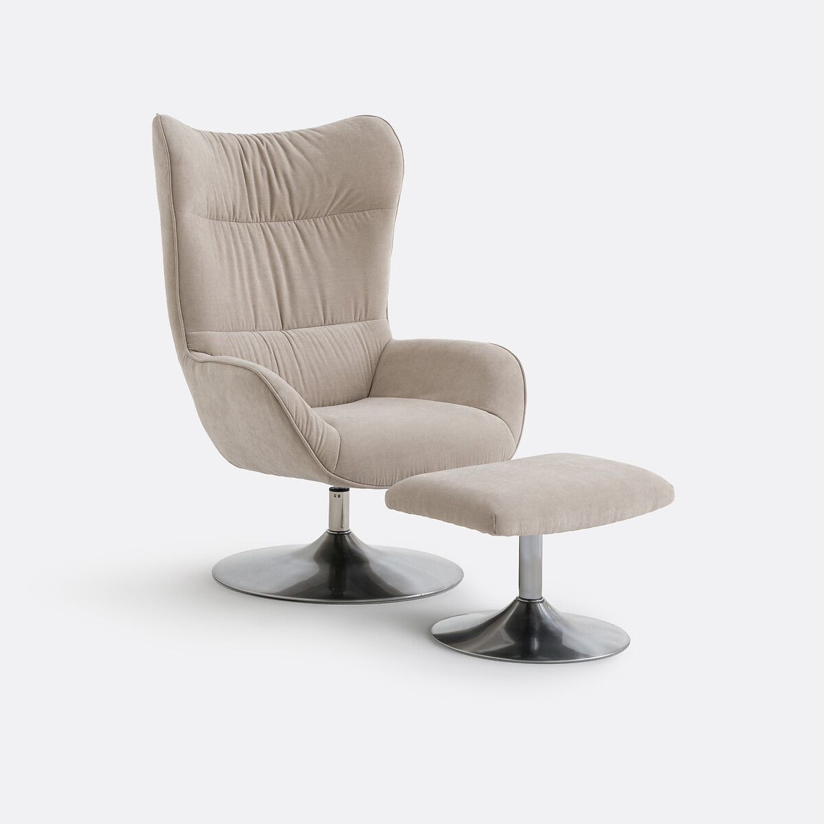 Fauteuil rotatif et repose-pied, Oriana