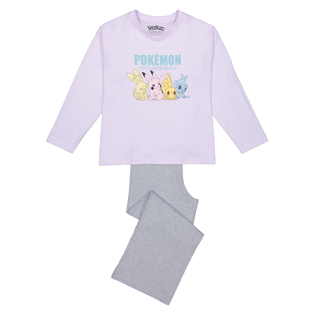 Pijama Pokemon con bajo evasé Niña Talla S. Color Rosa