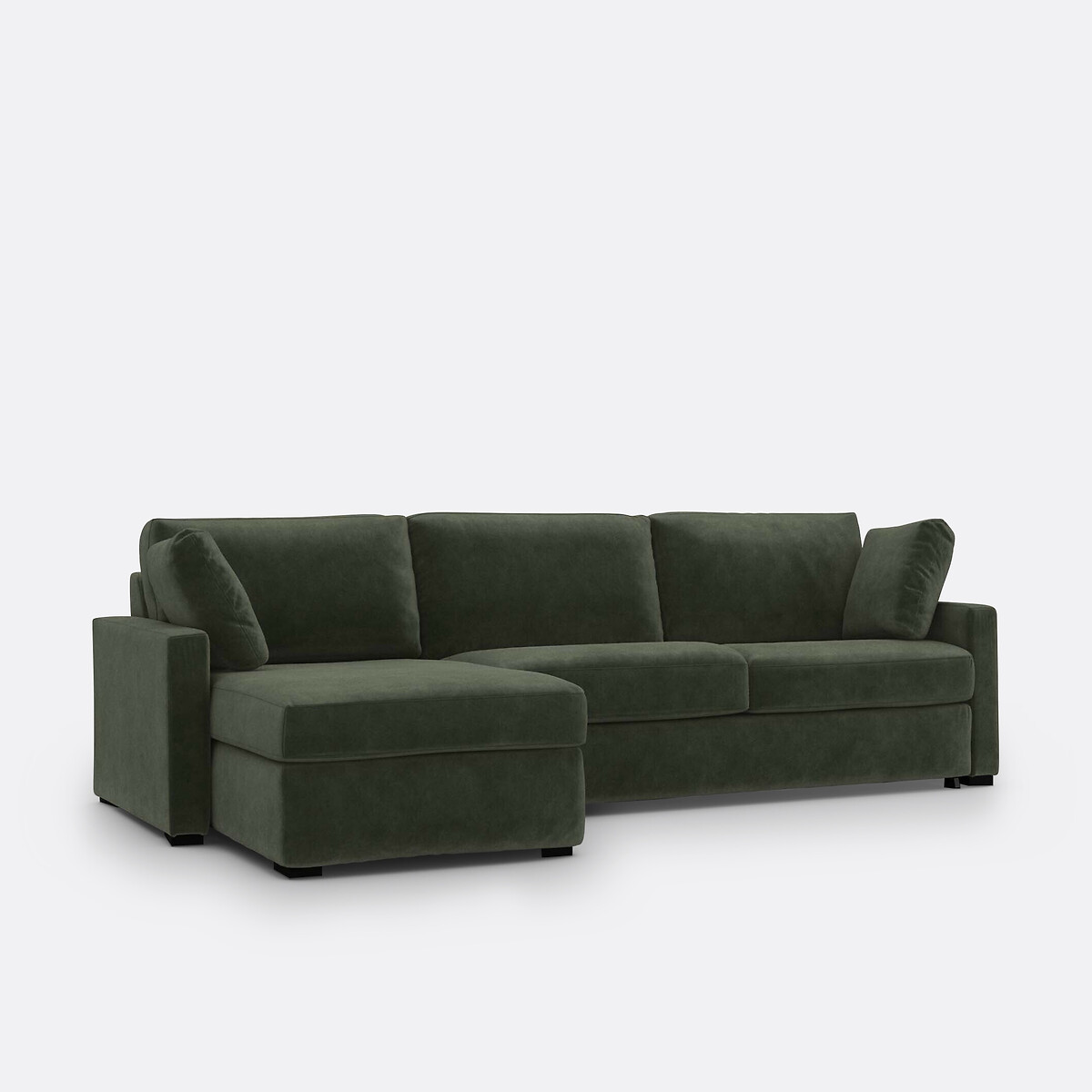 Canapé D'angle, Convertible, 4 Places, En Velours, Comfort Bultex®, TIMOR — vue 3