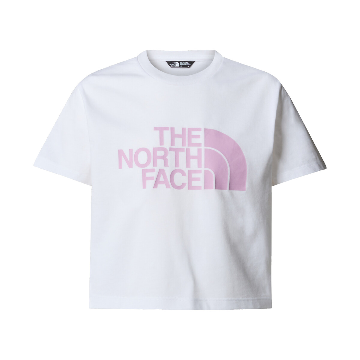 The north face T-shirt met korte mouwen en opdruk op voor- en achterkant