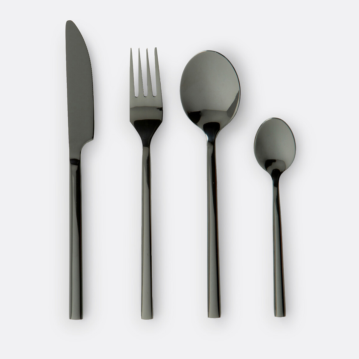 La Redoute Interieurs Nazama 24-Piece Cutlery Set Unisex Black