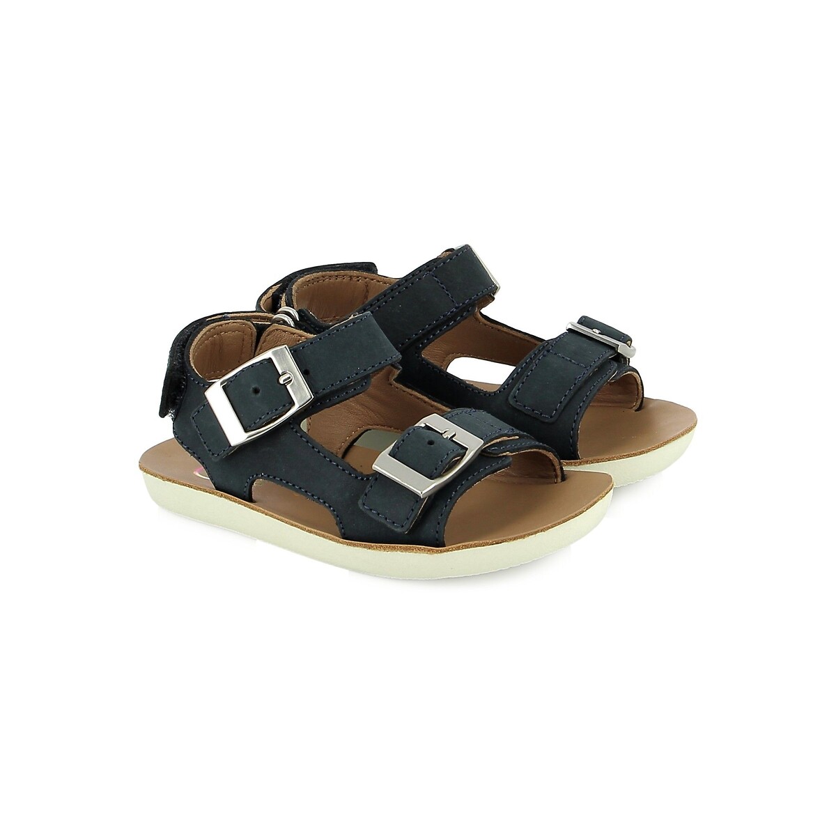 Sandales cuir Goa Boy à scratch  