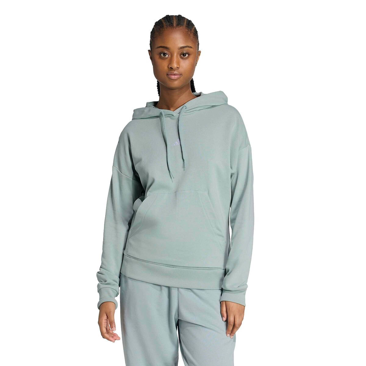 Adidas Sportswear Essentials Logo French Terry Sweatshirt Women's Sage Green Medium