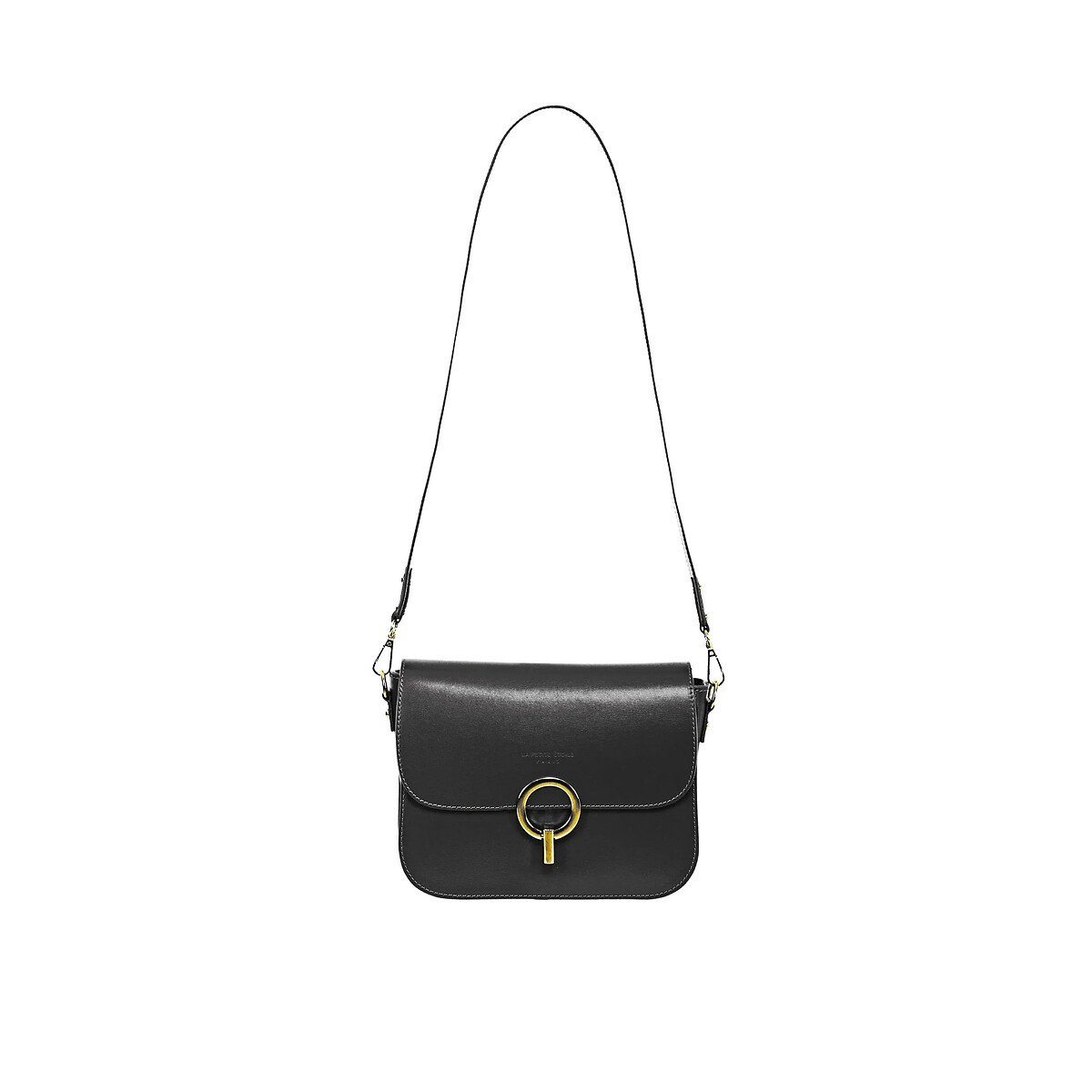 La Petite Etoile James Leather Shoulder Bag Women's Black